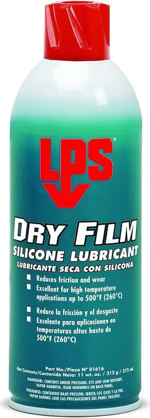 LPS Dry Film Silicone Lubricant, 11 oz Aerosol (Pack of 12)