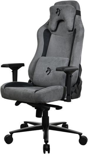 Arozzi Vernazza Supersoft Upholstery Ergonomic Office and Gaming Chair with High Backrest Recliner Swivel Tilt Rocker Adjustable Height and Adjustable Lumbar and Neck Support - Anthracite