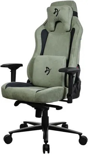 Arozzi Vernazza Supersoft Upholstery Ergonomic Office and Gaming Chair with High Backrest Recliner Swivel Tilt Rocker Adjustable Height and Adjustable Lumbar and Neck Support - Forest Green