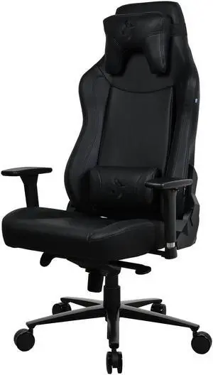 Arozzi Vernazza XL SoftPU Upholstery Ergonomic Office and Gaming Chair with High Backrest Recliner Swivel Tilt Rocker Adjustable Height and Adjustable Lumbar and Neck Support - Pure Black