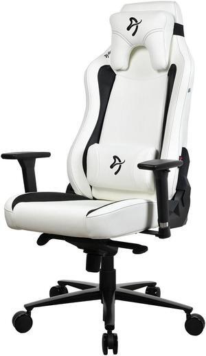 Arozzi Vernazza SoftPU Leather Ergonomic Office and Gaming Chair with High Backrest Recliner Swivel Tilt Rocker Adjustable Height and Adjustable Lumbar and Neck Support - White