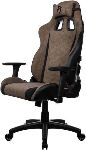 Arozzi Avanti Premium Soft Fabric Upholstery Fabric with Unique Velvety Texture Breathable Fluid-Repellant Ergonomic Design for Office and Gaming Chair - Brown
