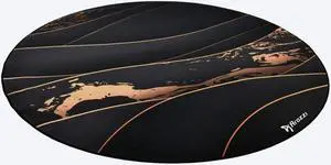 Arozzi Zona Microfiber Noise Dampening and Scratch Protection Anti-Slip Chair Mat - Black Gold
