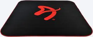 Arozzi Zona Quattro Microfiber Noise Dampening and Scratch Protection Anti-Slip Chair Mat - Black - Red