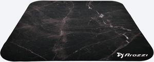 Arozzi Zona Quattro Microfiber Noise Dampening and Scratch Protection Anti-Slip Chair Mat - Black Marble