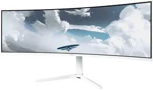Arozzi Nova 49" Curved VA 165Hz Ultrawide Gaming Monitor - White Arozzi Nova 49" Curved VA 165Hz Ultrawide Gaming Monitor - White