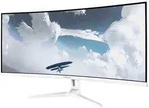 Arozzi Nova 34" Curved VA 165Hz Ultrawide Gaming Monitor - White