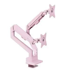Arozzi Alzare Neo Duo - Gas Spring Monitor Arm - Pink Arozzi Alzare Neo Duo - Gas Spring Monitor Arm - Pink