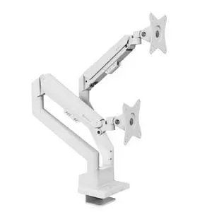 Arozzi Alzare Neo Duo - Gas Spring Monitor Arm - White Arozzi Alzare Neo Duo - Gas Spring Monitor Arm - White