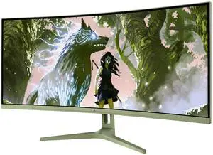 Arozzi Nova 34" Curved VA 165Hz Ultrawide Gaming Monitor - Forest Green Arozzi Nova 34" Curved VA 165Hz Ultrawide Gaming Monitor - Forest Green
