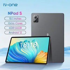 N-one Android Tablet Octa-Core MTK8183 CPU 4GB RAM 64GB ROM HD IPS Touchscreen 6H Battery Dual Camera 2.4GHz &5.0GHz WiFi Dual band