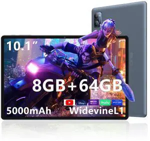 N-one Android 13 Tablet, 10.1 inch HD IPS Screen 8GB RAM 64GB ROM & 1TB Expansion, 5MP Camera WiFi Bluetooth Widevine L1 Stream Video Reading Student Kit Tablet Gift N-one Android 13 Tablet, 10.1 inch HD IPS Screen 8GB RAM 64GB ROM & 1TB Expansion, 5MP Camera WiFi Bluetooth Widevine L1 Stream Video Reading Student Kit Tablet Gift