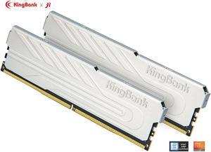 KingBank Computer Desktop Memory Ram DDR4 16GB(2x8GB) 3200MHz CL16 1.35V with Heatsink for Desktop Computer High Performance Gaming Office