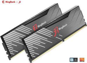 KingBank Computer Desktop Memory Ram Hynix M-die  DDR5 32GB(2x16GB)  6400MHz CL32 1.4V with Heatsink for Desktop Computer High Performance Gaming