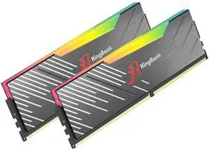 KingBank RGB Computer Desktop Memory Ram DDR5 32GB(2x16GB) 6000MT/s CL36 1.35V Overclocking XMP 3.0 & AMD Expo with Heatsink for PC Gaming/Office/PS DDR5 6000 (PC5 48000) CL36 Black