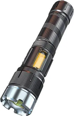 WARSUN Versatile Zoom Flashlight - Aluminum, Long-Range Beam, USB-C Rechargeable