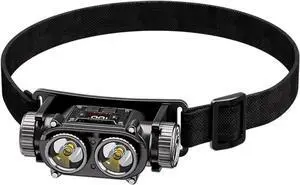 WARSUN Rechargeable LED Headlamp, Falcon Series - 1500 Lumens, Aluminum Alloy+ABS, IPX6 Water Resistant, Extended Battery Life  Perfect for Camping, Hiking, and Industrial Use