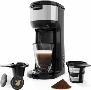 Toytexx Inc SBOLY 2-in-1 Coffee Maker, Compact Single Serve Coffee Maker for K-Cup & Ground Coffee - SYCM-006