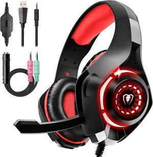 Toytexx Inc GM-1 Gaming Headset, Over-Ear Gaming Headphones with Noise Cancelling Mic, Premium Stereo, Lightweight for PS4, PS5, PC, Xbox