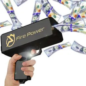 Toytexx Inc Super Paper Blaster - Handheld Bill Shooter for Parties & Events