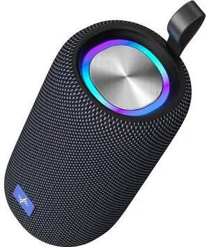 Toytexx Inc RGB LED Wireless Speaker, Portable Bluetooth Speaker with TWS, IPX5 Waterproof, LED Lights, TF Card Slot for Home, Travel, Parties, Beach
