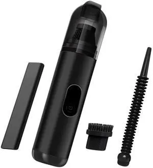 Toytexx Inc Cordless Mini Handheld Vacuum Cleaner - Rechargeable with Brush Nozzle Attachments for Car and Home Cleaning, Black