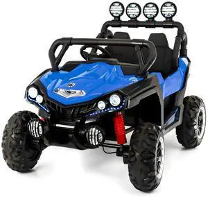 Toytexx Inc 24V 4x4 UTV NEL-903 Kids Ride-On Car, 2-Seater, Remote, Blue