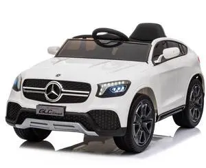 Toytexx Inc 12V Licensed Mercedes-Benz GLC Kids Ride-On Car, Remote, LED, MP3, White
