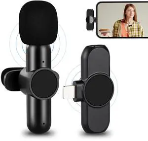 Toytexx Inc Wireless Lavalier Microphone for iPhone/iPad (Lightning): Plug & Play, 65ft Range