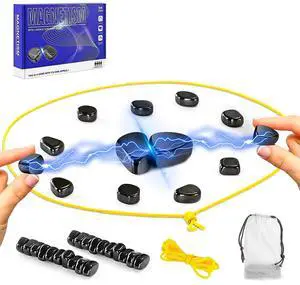 Toytexx Inc Magnetic Chess Game: Strategy Board Game with 20 Magnets for 1-4 Players