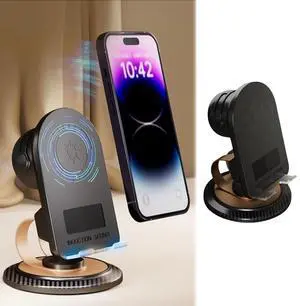 Toytexx Inc Smartphone Sensor Speaker Stand, Portable Induction Bluetooth Speaker Phone Mount with 360 Rotation, Wireless Charging