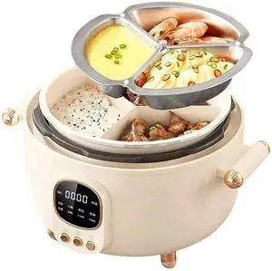 Toytexx Inc 4L Electric Pressure Cooker - 1000W LED Multi-Cooker with Non-Stick Pot, Auto Pressure Control, Compact Smart Cooker for Rice, Stew, Grains