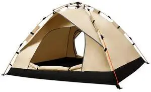 Toytexx Inc Pop-Up Camping Tent - Lightweight Waterproof 2-4 Person Outdoor Tent with Carry Bag, Easy Setup, 210×210×135 cm