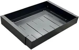 Toytexx Inc Expandable Pull-Out Cabinet Organizer - Heavy-Duty Sliding Shelf with Adjustable Width (12 - 18"), Ball-Bearing Rails & Metal Storage Tray for Kitchen, Bathroom & Pantry - Black