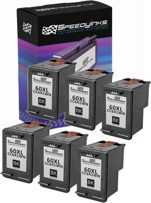 SPEEDYINKS Ink Cartridge Replacement for HP 60XL High Yield (Black, 6-Pack) compatible with HP Photosmart, ENVY e All-in-one, and Deskjet printers