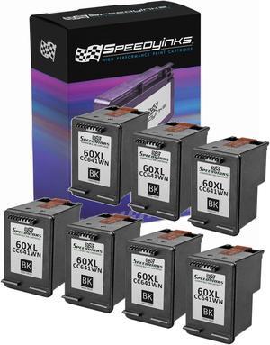 SPEEDYINKS Ink Cartridge Replacement for HP 60XL High Yield (Black, 7-Pack) compatible with HP Photosmart, ENVY e All-in-one, and Deskjet printers