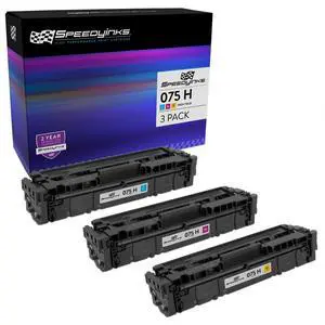 SPEEDYINKS Compatible Toner Cartridge Replacement for Canon 075 H (C, M, Y) SPEEDYINKS Compatible Toner Cartridge Replacement for Canon 075 H (C, M, Y)