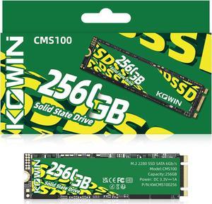 KOWIN CMS100 M.2 SATA 6Gb/s SSD 256GB, R/W up to 510/510MB/s,SATA3.0 M.2 2280 interface desktop/laptop universal computer hard drive high-speed SATA6Gb/s built-in solid state drive 256GB