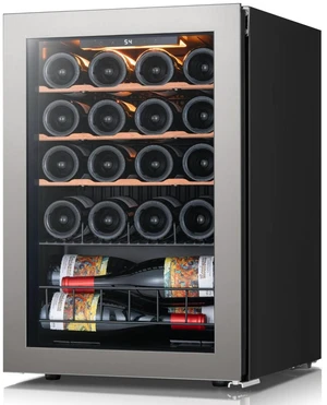 Ca'Lefort 20 Bottle Wine Cooler Refrigerator, 2.2 cu.ft Mini Wine Cellar Wine Fridge with Double-Pane Glass Door, Adjustable Shelves, 37-65°F Digital Temperature Control, Freestanding or Under Counter Ca'Lefort 20 Bottle Wine Cooler Refrigerator, 2.2 cu.ft Mini Wine Cellar Wine Fridge with Double-Pane Glass Door, Adjustable Shelves, 37-65°F Digital Temperature Control, Freestanding or Under Counter