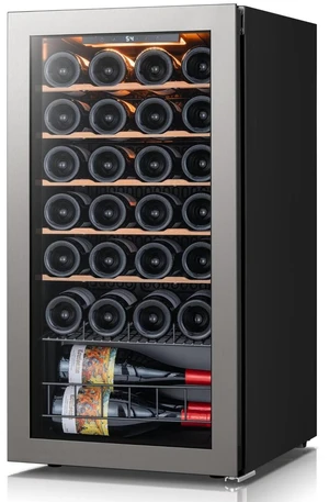 Ca'Lefort 28 Bottle Wine Fridge, Wine Refrigerator Cooler with Double-Pane Glass Door, Adjustable Shelves, 37-65°F Digital Temperature Control, Freestanding/Countertop for Home Bar Office, 3.11 Cu.ft Ca'Lefort 28 Bottle Wine Fridge, Wine Refrigerator Cooler with Double-Pane Glass Door, Adjustable Shelves, 37-65°F Digital Temperature Control, Freestanding/Countertop for Home Bar Office, 3.11 Cu.ft