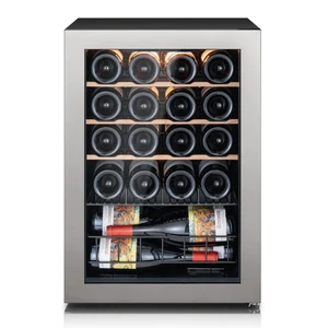 Ca'Lefort 20 Bottle Wine Cooler Refrigerator, 2.2 cu.ft Mini Wine Fridge with Double-Layer Glass Door, 4 Adjustable Shelves, 3 Color LED Lights, 37-65°F Freestanding/Countertop for Home Bar Office Ca'Lefort 20 Bottle Wine Cooler Refrigerator, 2.2 cu.ft Mini Wine Fridge with Double-Layer Glass Door, 4 Adjustable Shelves, 3 Color LED Lights, 37-65°F Freestanding/Countertop for Home Bar Office