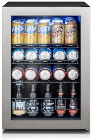 Ca'Lefort 85 Cans Beverage Cooler Refrigerator, 2.19 Cu.ft Mini Drinks Fridge with Double-Pane Glass Door for Soda Beer Wine, 3-Color LED Lights, 34-54°F Countertop or Freestanding for Home Bar Office Ca'Lefort 85 Cans Beverage Cooler Refrigerator, 2.19 Cu.ft Mini Drinks Fridge with Double-Pane Glass Door for Soda Beer Wine, 3-Color LED Lights, 34-54°F Countertop or Freestanding for Home Bar Office
