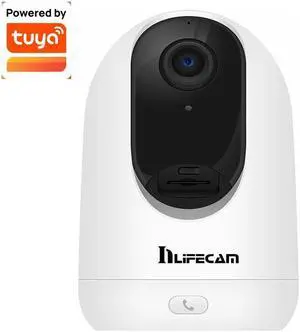 inLifeCam Tuya Smart APP 3.0MP Indoor Mini Smart Pan Tilt PTZ  WIFI IP Camera One Key Calling