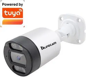 inLifeCam Tuya Smart APP 5.0MP Metal Outdoor POE AI IP Camera Support ONVIF
