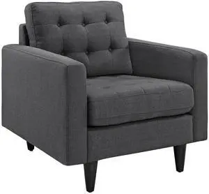 Empress Upholstered Fabric Armchair by Modway