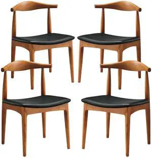 Tracy Wood Dining Chairs Set of 4 by Modway