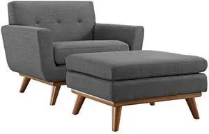 Engage 2 Piece Armchair and Ottoman by Modway