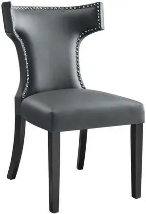 Curve Vegan Leather Dining Chair by Modway