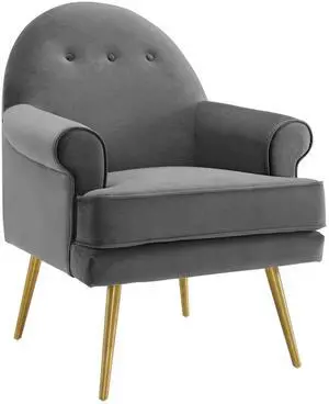 Revive Tufted Button Accent Performance Velvet Armchair by Modway