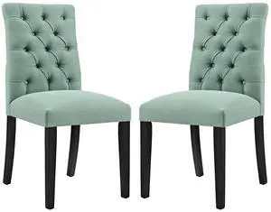 Duchess Fabric Dining Chair Set of 2 by Modway